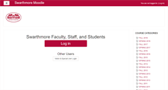 Desktop Screenshot of moodle.swarthmore.edu